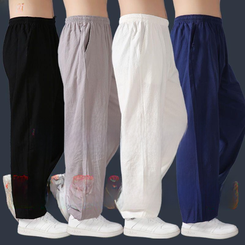 Loose Cotton Linen Tai Chi Pan - огляд і ціна Yoga Fitness Training