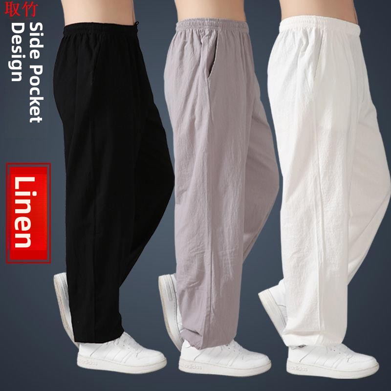 Loose Cotton Linen Tai Chi Pan - огляд і ціна Yoga Fitness Training